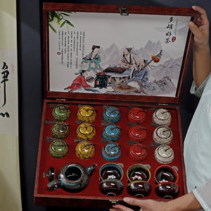 Lapsang Souchong Black Tea from Tongmuguan, Wuyi Mountain. It comes in a gift - box set with a strong aroma, an ideal high - end gift for elders during the Mid - Autumn Festival.