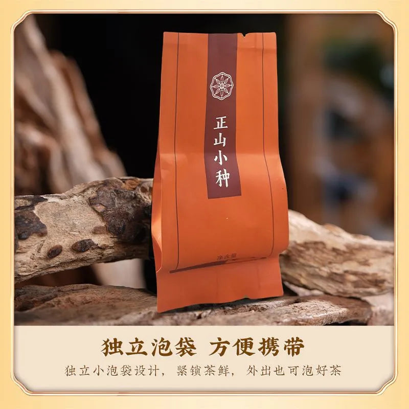 250g High - end Gift Box of Authentic Wuyi Black Tea, Jin Jun Mei and Lapsang Souchong, New Crop, Strong Aroma, Individually Packaged。