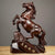 Ebony carved horse ornaments solid wood horse to success crafts home living room TV cabinet decoration opening gift