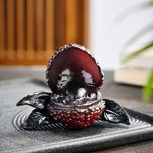 Color-changing lychee tea pet ornaments can be raised and played with creative personality tea ceremony tea set accessories
