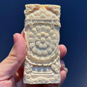 Mammoth ivory Ksitigarbha Bodhisattva ice jelly material pendant brand ornaments for men and women gift carving collection