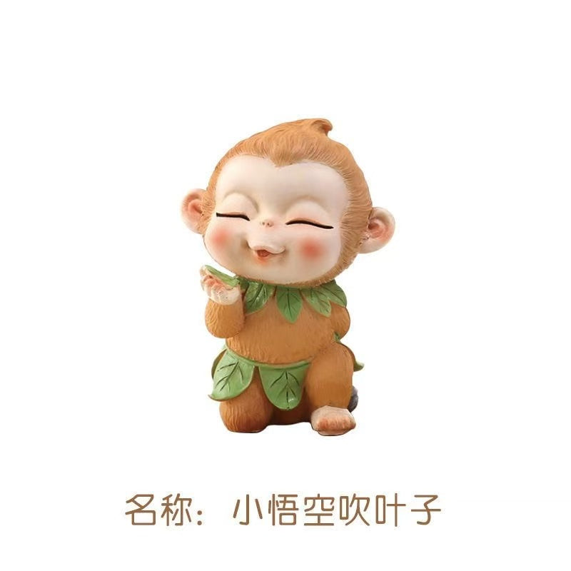 Cute Monkey King ornaments cartoon car new car doll golden hoop does not shake the monkey