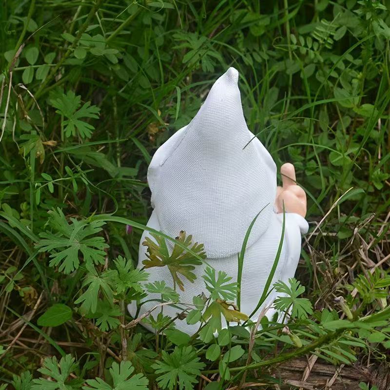 Quirky Smoking Gnome Grandpa Spirit Sculpture Ornament Garden Home Decor Courtyard Decorative Piece Handcrafted Artwork