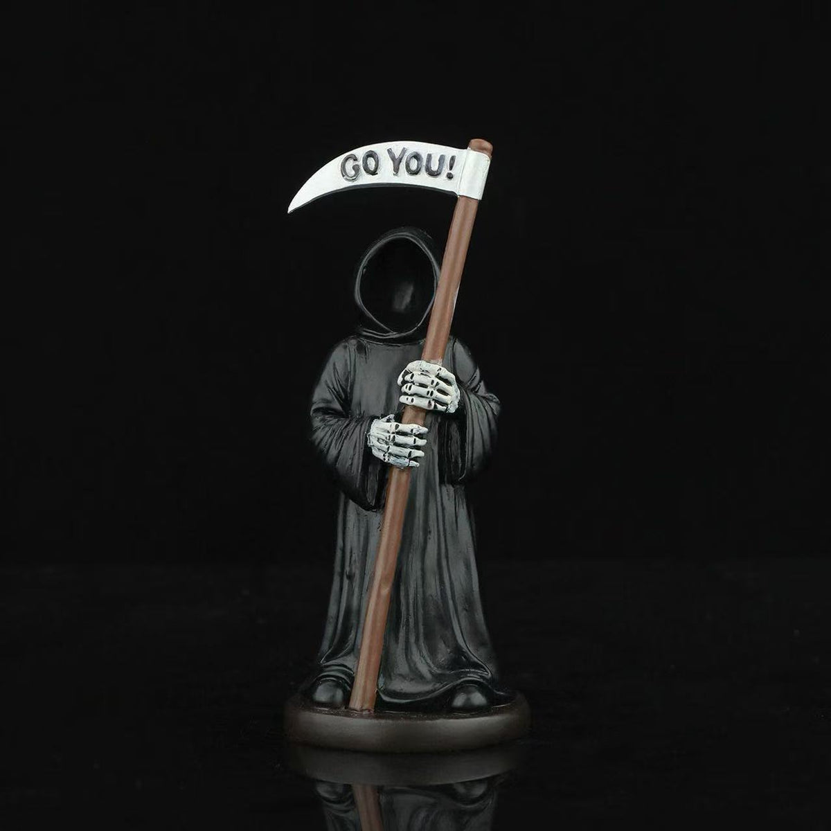 New Halloween Gothic Mysterious Grim Reaper Figurine Living Room Decor, Kids' Room, Desk, Bookshelf, Party Ornament