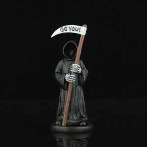 New Halloween Gothic Mysterious Grim Reaper Figurine Living Room Decor, Kids' Room, Desk, Bookshelf, Party Ornament