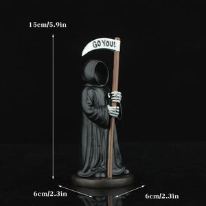 New Halloween Gothic Mysterious Grim Reaper Figurine Living Room Decor, Kids' Room, Desk, Bookshelf, Party Ornament