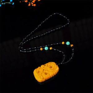 Hetian jade dragon pendant zodiac dragon pendant dragon travels the world necklace pendant group custom processing