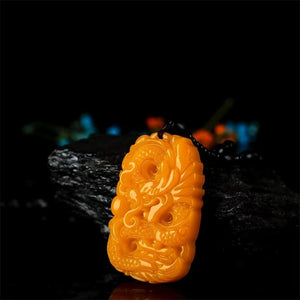 Hetian jade dragon pendant zodiac dragon pendant dragon travels the world necklace pendant group custom processing