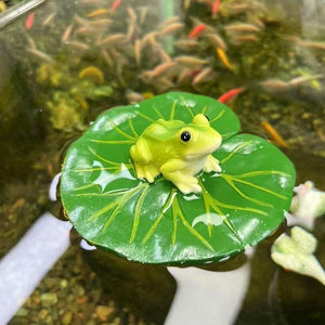 Resin simulation animal floating frog ornaments courtyard rockery pond fish tank rockery landscaping decorations