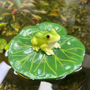 Resin simulation animal floating frog ornaments courtyard rockery pond fish tank rockery landscaping decorations