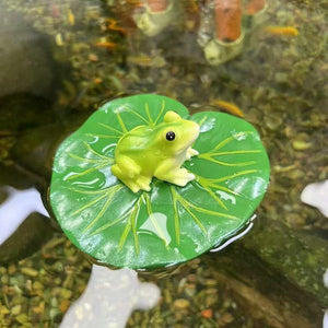Resin simulation animal floating frog ornaments courtyard rockery pond fish tank rockery landscaping decorations