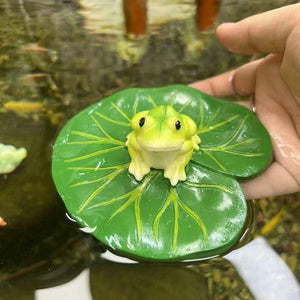 Resin simulation animal floating frog ornaments courtyard rockery pond fish tank rockery landscaping decorations