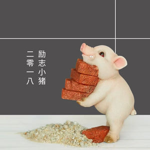 Micro landscape ornaments for rural gardens and gardens, childlike and cute pig ornaments