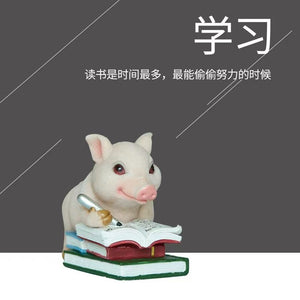 Micro landscape ornaments for rural gardens and gardens, childlike and cute pig ornaments