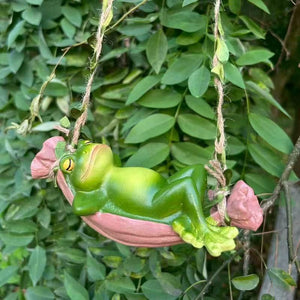 Frog swinging ornaments