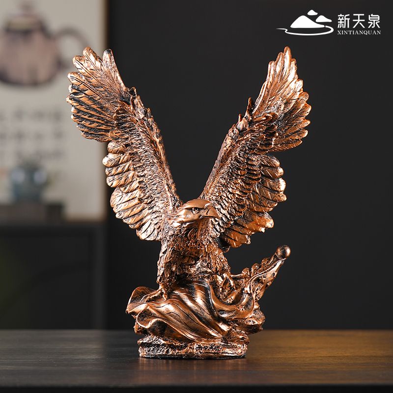 Grand Ambition Eagle Ornament - High-End Decoration for Office, Study, or Tea Table. Ideal Gift for Grand Openings and Housewarmings Ornaments