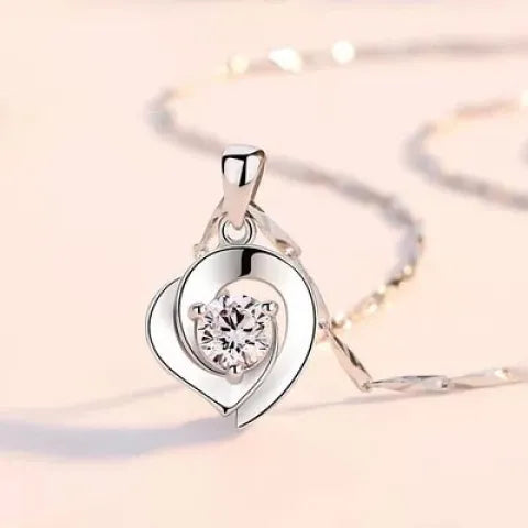 Diamond Necklace Female Cupid Clavicle Chain Diamond Pendant Engagement Valentine's Day Gift for Girlfriend