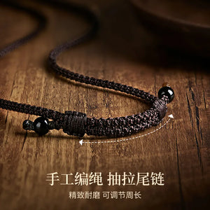 Peace - buckle and Pixiu Necklace, a niche - style piece suitable for both women and men. Ideal as a New Year, festival, or birthday gift for your girlfriend or boyfriend Ornaments